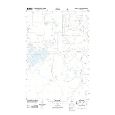 2011 Map of Upper Eau Claire Lake, 2011 Print
