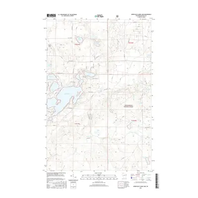 2015 Map of Upper Eau Claire Lake, 2015 Print