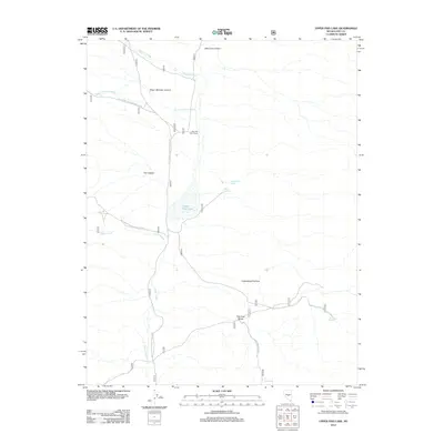 2012 Map of Upper Fish Lake, 2012 Print