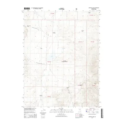 2014 Map of Upper Fish Lake, 2014 Print