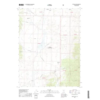 2018 Map of Upper Fish Lake, 2018 Print