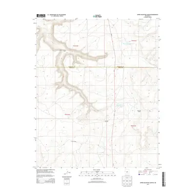 2013 Map of Upper Galestina Canyon, 2013 Print