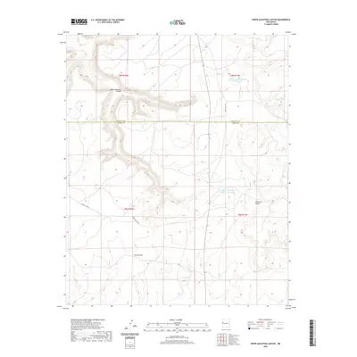 2020 Map of Upper Galestina Canyon, 2020 Print
