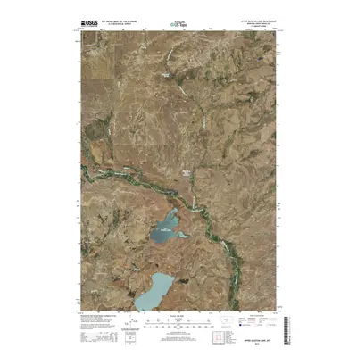2014 Map of Upper Glaston Lake, 2014 Print