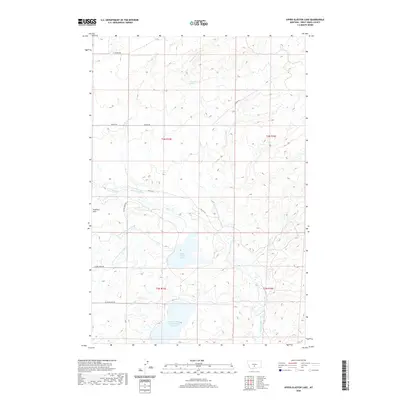 2020 Map of Upper Glaston Lake, 2020 Print