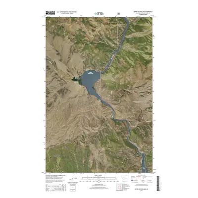 2014 Map of Upper Holter Lake, 2014 Print