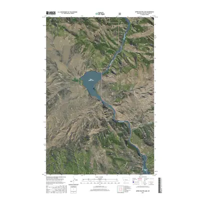 2017 Map of Upper Holter Lake, 2017 Print