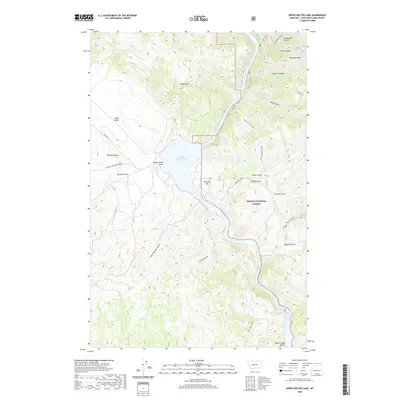 2020 Map of Upper Holter Lake, 2020 Print