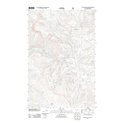 2011 Map of Upper Jocko Lake, 2011 Print