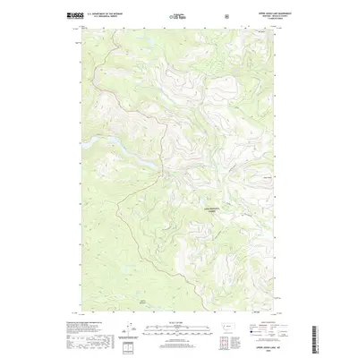 2020 Map of Upper Jocko Lake, 2020 Print