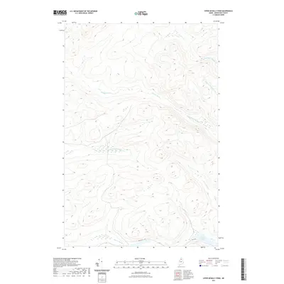 2021 Map of Upper McNally Pond, 2021 Print