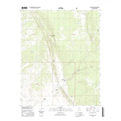 2017 Map of Upper Nutria, 2017 Print