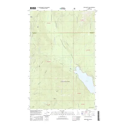 2017 Map of Upper Priest Lake, 2017 Print