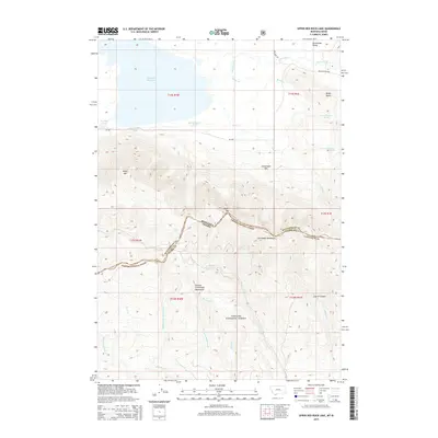 2014 Map of Upper Red Rock Lake, 2014 Print