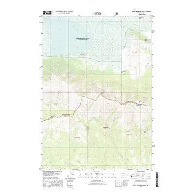 2017 Map of Upper Red Rock Lake, 2017 Print