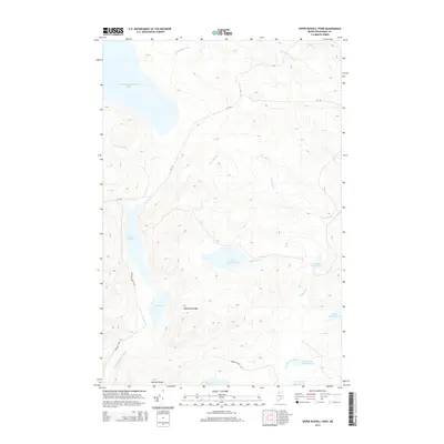 2014 Map of Upper Russell Pond, 2014 Print