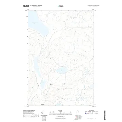 2021 Map of Upper Russell Pond, 2021 Print