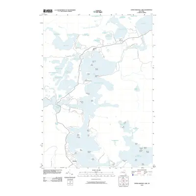 2010 Map of Upper Saranac Lake, 2010 Print