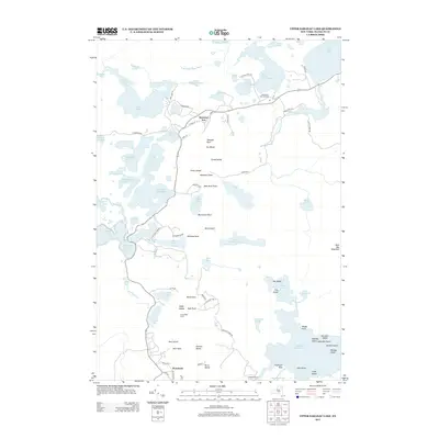 2013 Map of Upper Saranac Lake, 2013 Print