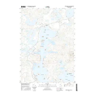 2016 Map of Upper Saranac Lake, 2016 Print