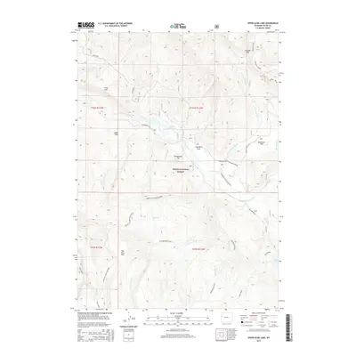 2015 Map of Upper Slide Lake, 2015 Print