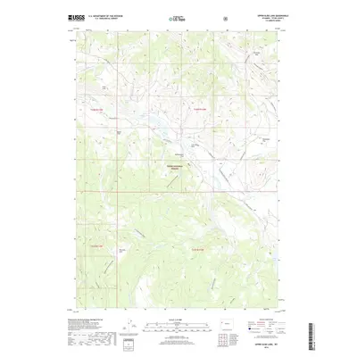 2018 Map of Upper Slide Lake, 2018 Print
