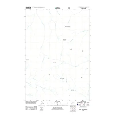 2011 Map of Upper Tepee Basin, 2011 Print