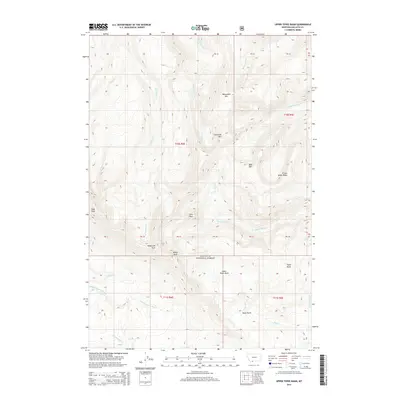 2014 Map of Upper Tepee Basin, 2014 Print