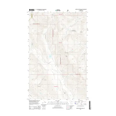 2014 Map of Upper Whitefish Lake, 2014 Print