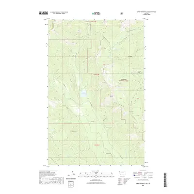 2020 Map of Upper Whitefish Lake, 2020 Print