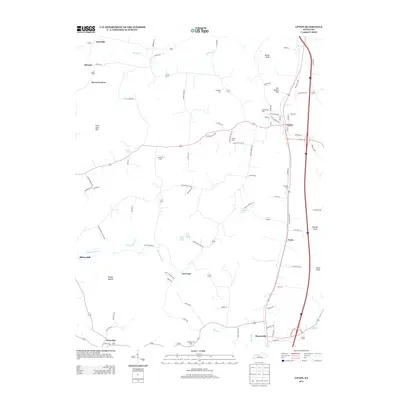 2013 Map of Upton, 2013 Print