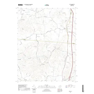 2019 Map of Upton, 2019 Print