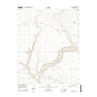 2014 Map of Uranium Spring, 2014 Print
