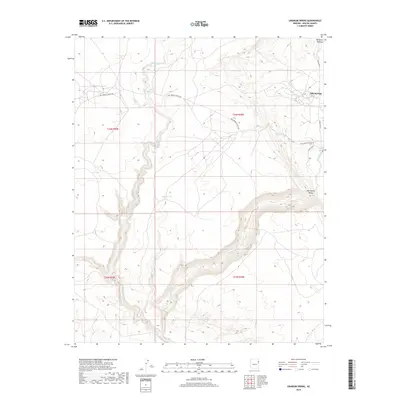 2018 Map of Uranium Spring, 2018 Print