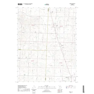 2017 Map of Urbana, 2017 Print