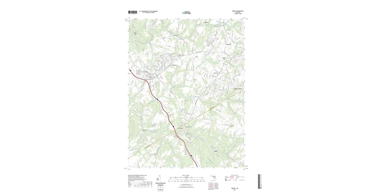 2023 Map of Urbana, MD — High-Res | Pastmaps