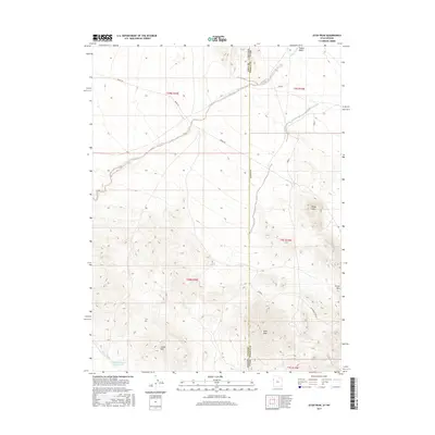 2017 Map of Utah Peak, 2017 Print