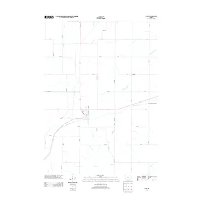 2013 Map of Ute, 2013 Print