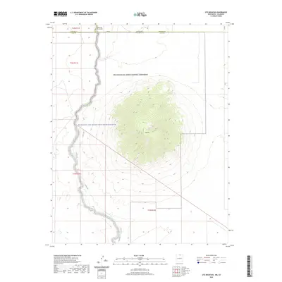 2020 Map of Ute Mountain, 2020 Print