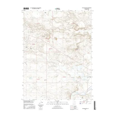 2017 Map of Uteland Butte, 2017 Print