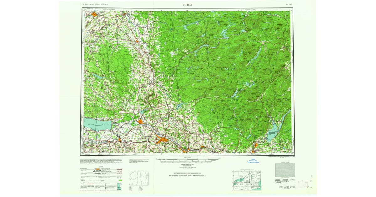 1960s Maps of Danube NY Pastmaps - Utica Oneida County Ny Usgs Topo 1962 Og 1200x630 