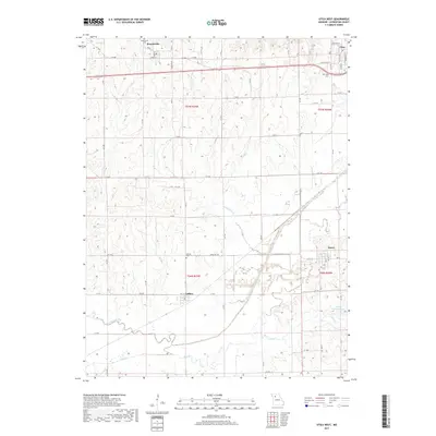 2017 Map of Utica West, 2017 Print
