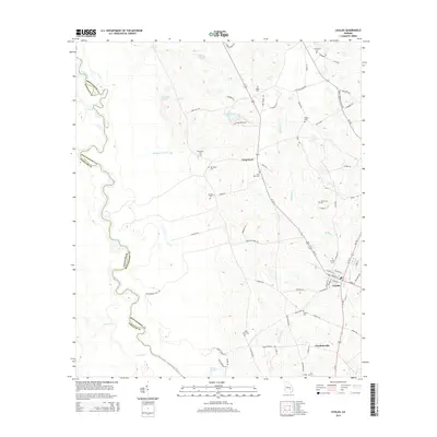 2014 Map of Uvalda, 2014 Print