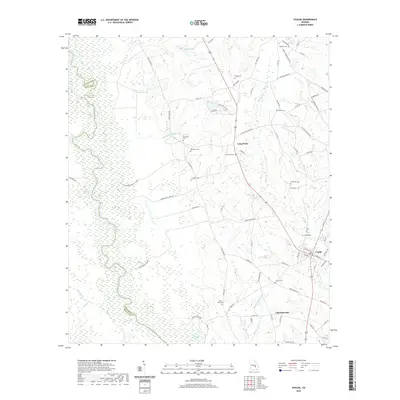 2020 Map of Uvalda, 2020 Print