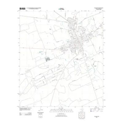 2013 Map of Uvalde, 2013 Print