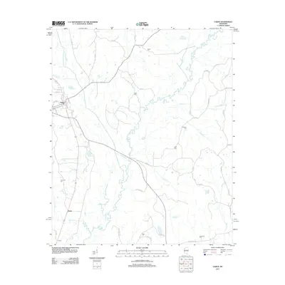 2012 Map of Vaiden, 2012 Print