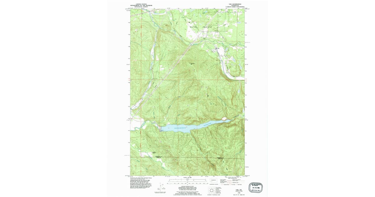 Aspc Lewis Map 1990s Maps of Lewis County, WA | Pastmaps