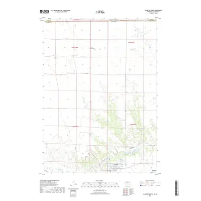 2017 Map of Valentine North, 2017 Print