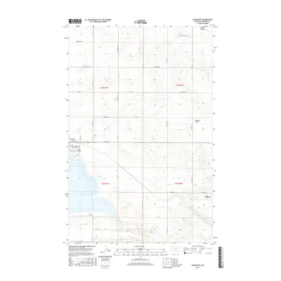 2017 Map of Valier East, 2017 Print