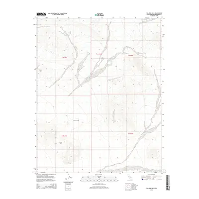 2015 Map of Valjean Hills, 2015 Print